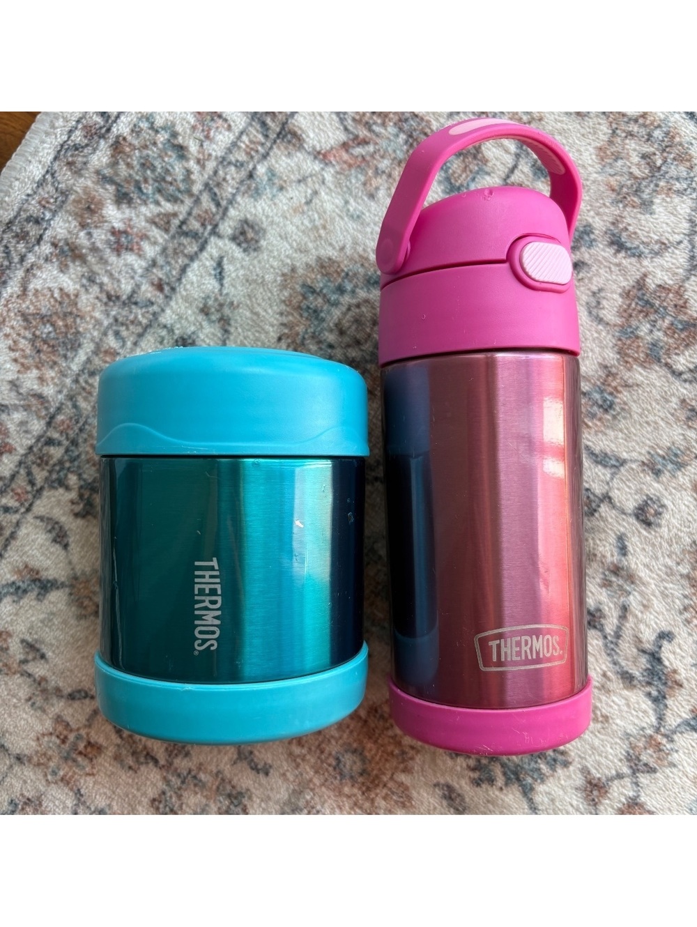 Thermos Kids Pink Stainless Steel Water Bottle & Insulated Food Container Set